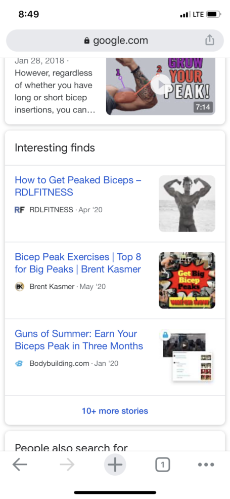 Google News Interesting Finds SEO Example